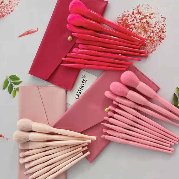 Candy Colored Makeup Brush Set