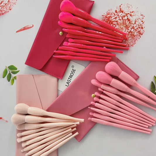 Candy Colored Makeup Brush Set