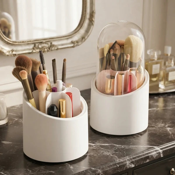 Rotating Makeup Brush Storage Box