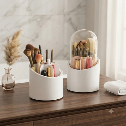 Rotating Makeup Brush Storage Box